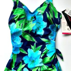 Roxanne Bra Sized One Piece Bathing Suit, New with Tags. Size 14/38C